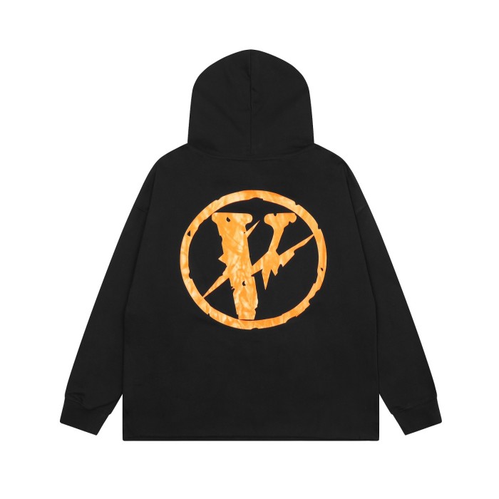 1:1 quality version  Orange Lightning V Print Hoodie