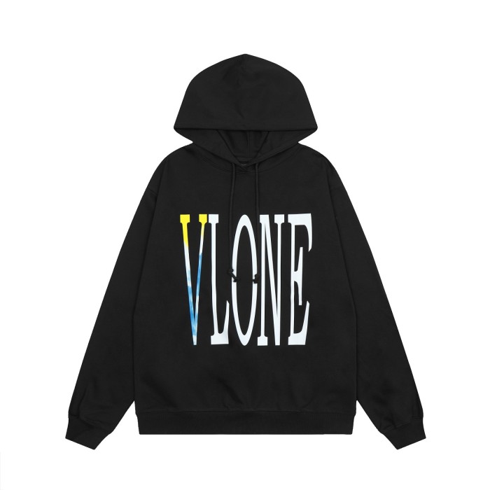 1:1 quality version Big V Blue and Yellow Tie-Dye Hoodie 2 Colors