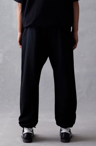 1:1 quality version Silicone Alphabet in Metallic Black Sweatpants
