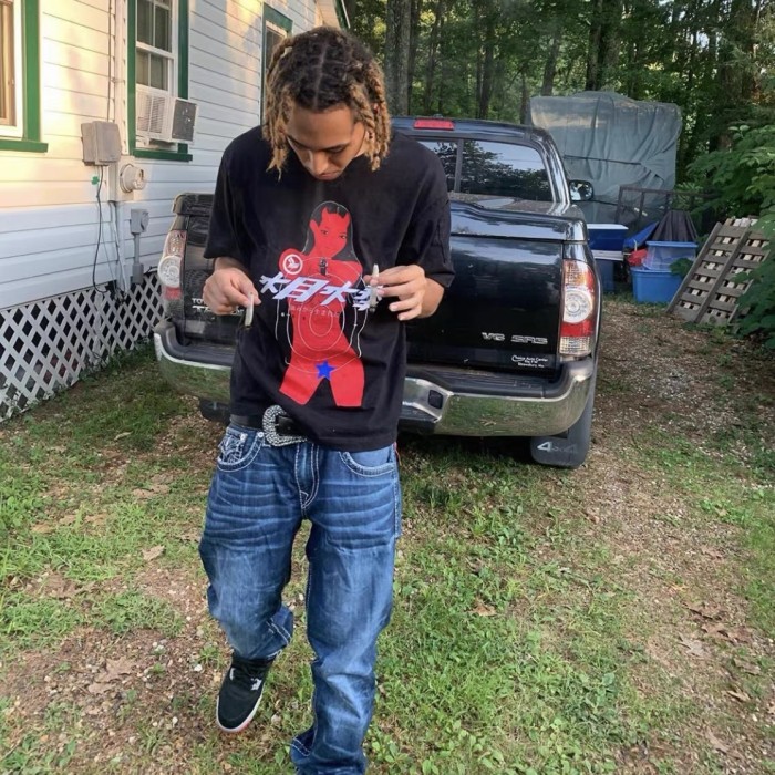 1:1 quality version Red Devil Print Tee 2 Colors