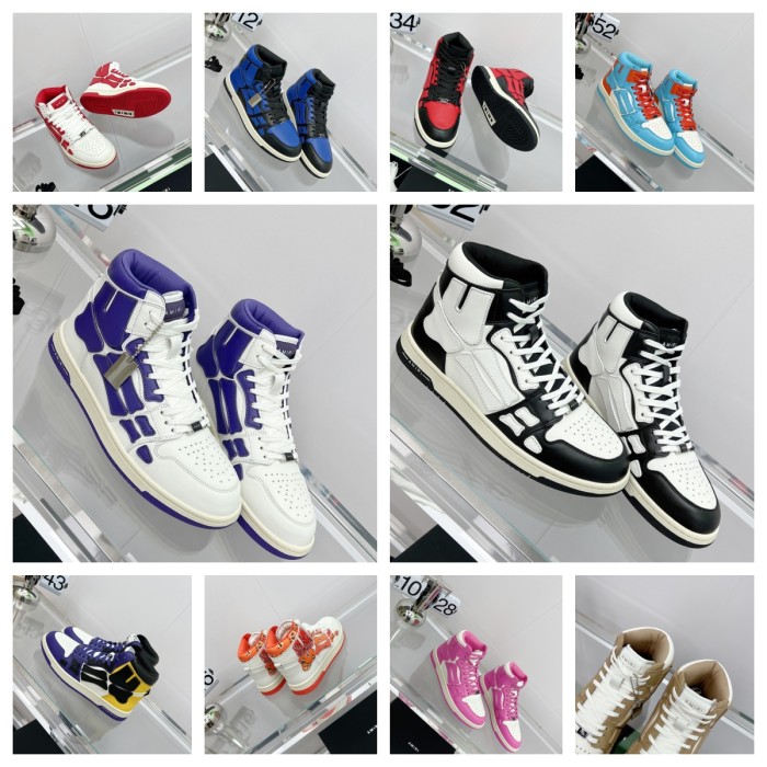 1:1 quality version New high top bone Sneakers 14 Colors