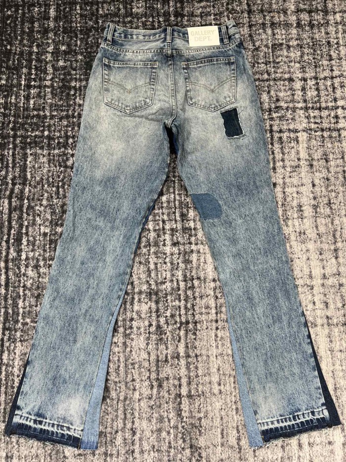 1:1 quality version Dark Vintage Aged Hand-Sewn Pants