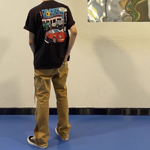 Painted Car Print T-shirt 2colors