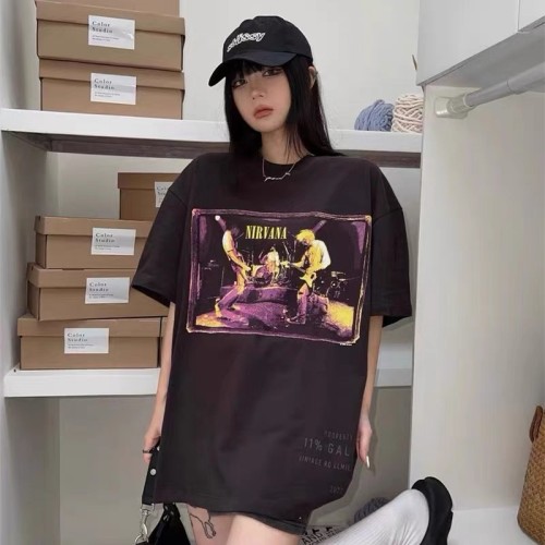 Washed and inked T-shirt