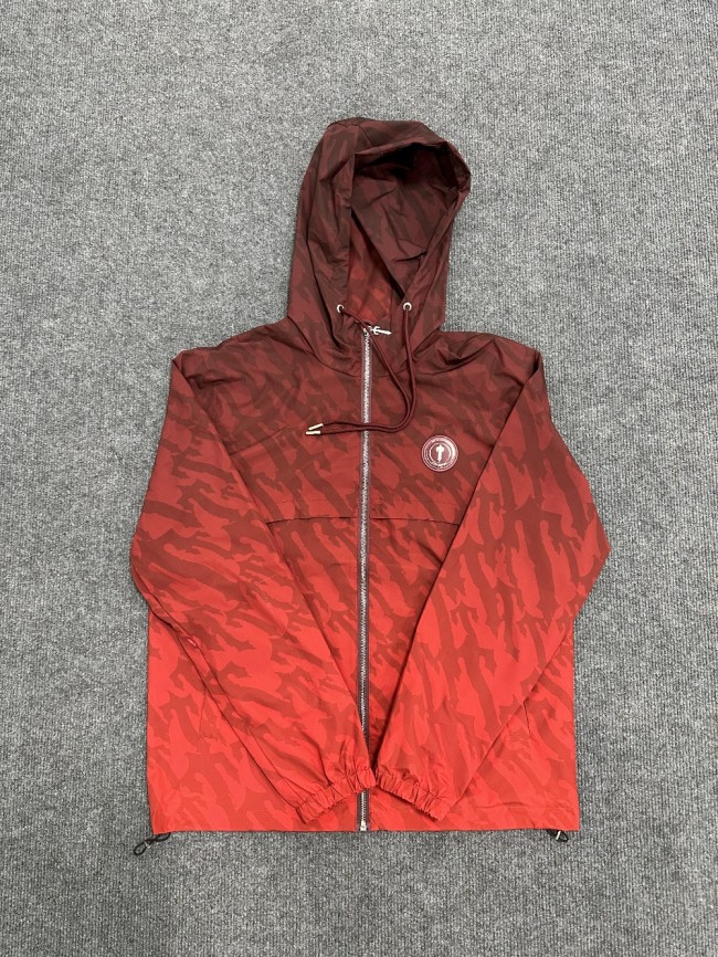 1:1 quality version Red Windproof Jacket