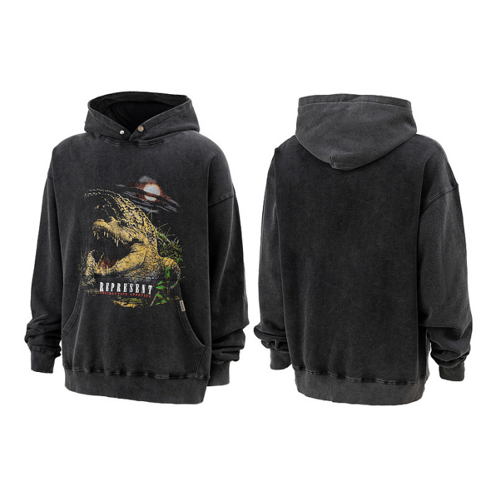 Deep Sea Jurassic Creative Graffiti Hoodie 3 Styles