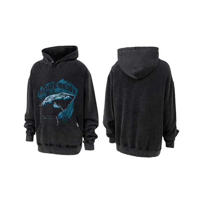 Deep Sea Jurassic Creative Graffiti Hoodie 3 Styles