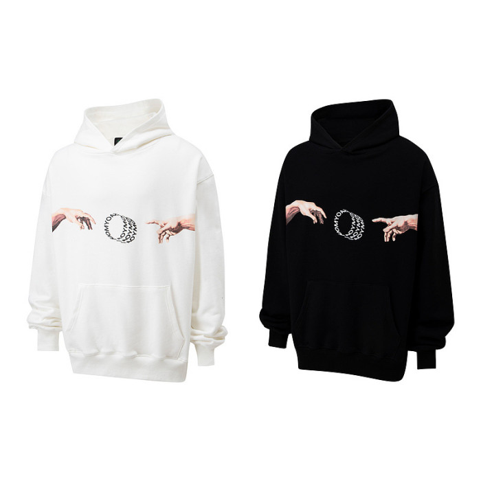 Hard to say Goodby Printed Hoodie 2 Colors