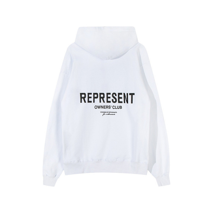 Bold white letter-printed hoodie 6 colors