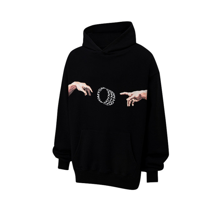 Hard to say Goodby Printed Hoodie 2 Colors