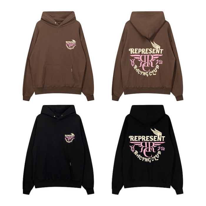 High street fashion logo hoodie 2 colors