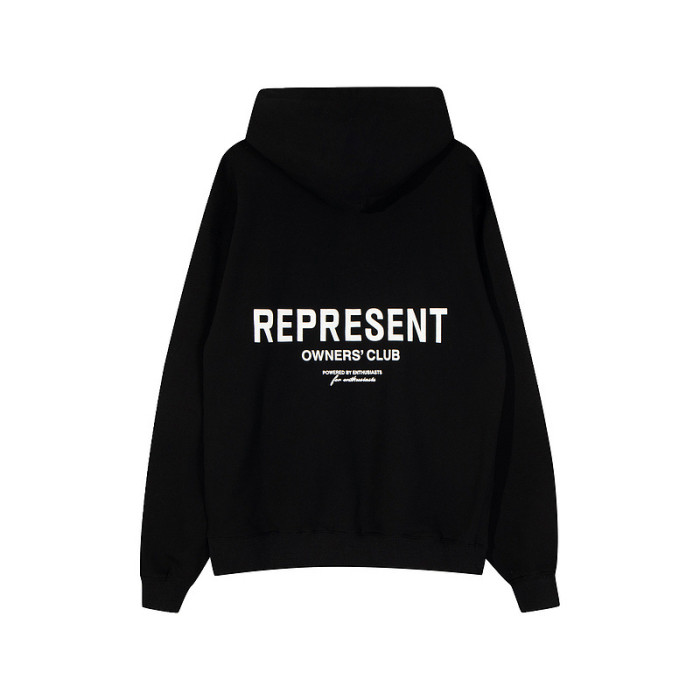 Bold white letter-printed hoodie 6 colors