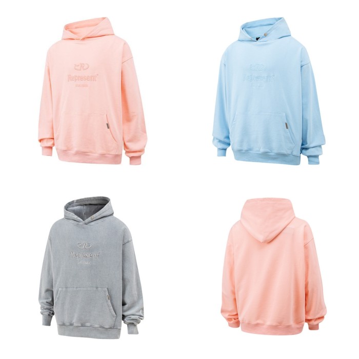 Simple 3D Letter Hoodie 3 Colors