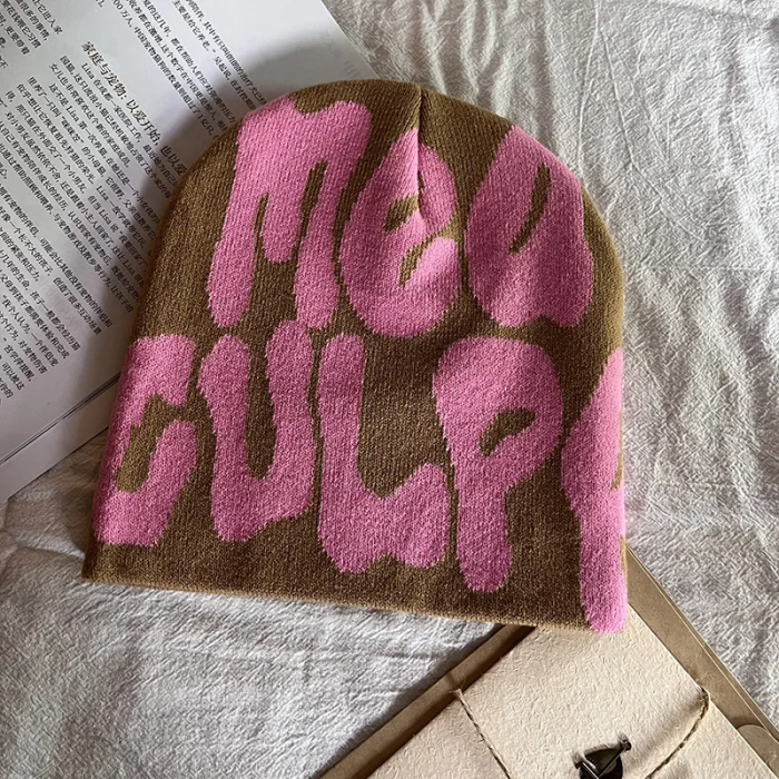Personality fluid letter knitted hat 15 colors