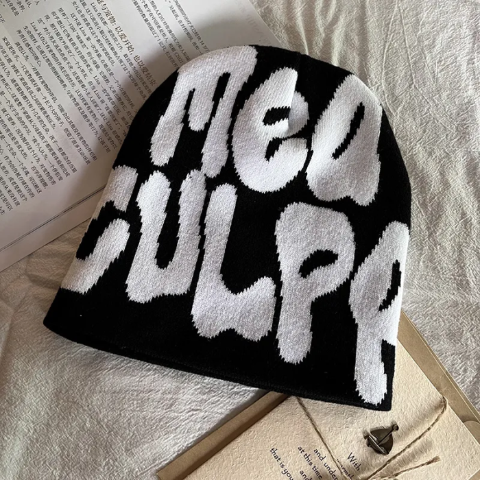 Personality fluid letter knitted hat 15 colors