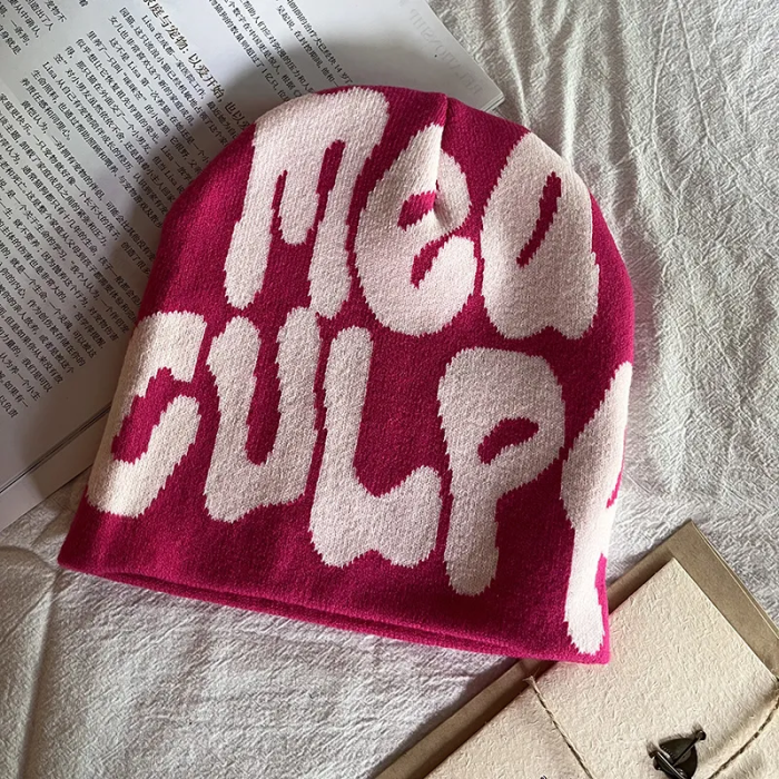 Personality fluid letter knitted hat 15 colors