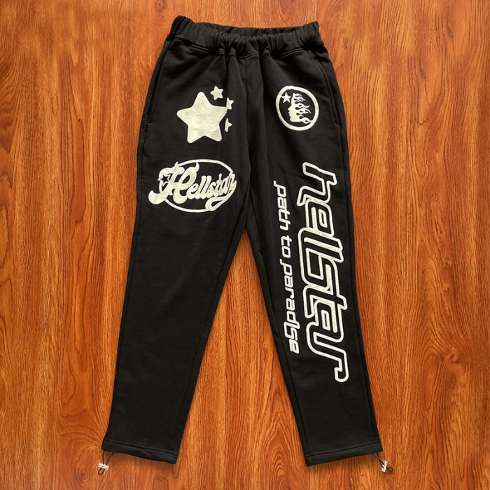 1:1 quality version Star half face printed loose sweatpants