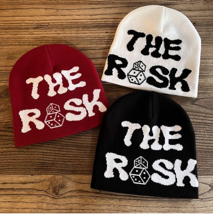 English dice knitted cold cap 8 colors