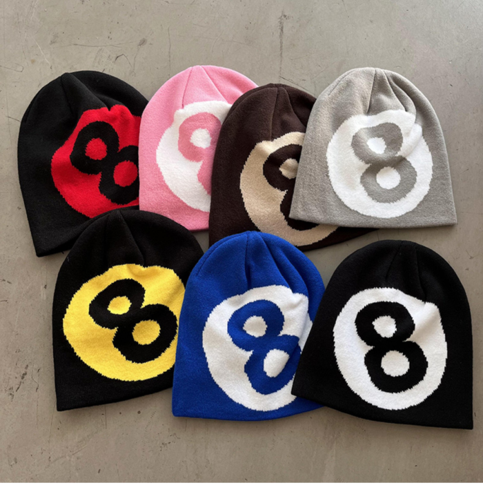 [50% Off]No. 8 Billiards Creative Cold Caps 7 colors 23140806