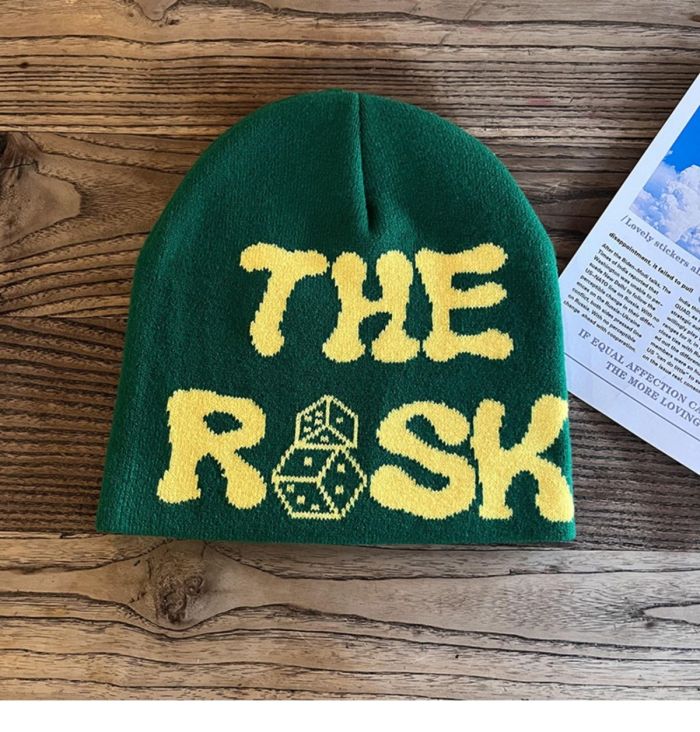 English dice knitted cold cap 8 colors