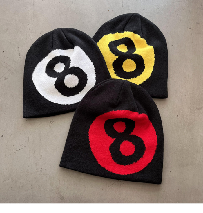 [50% Off]No. 8 Billiards Creative Cold Caps 7 colors 23140806
