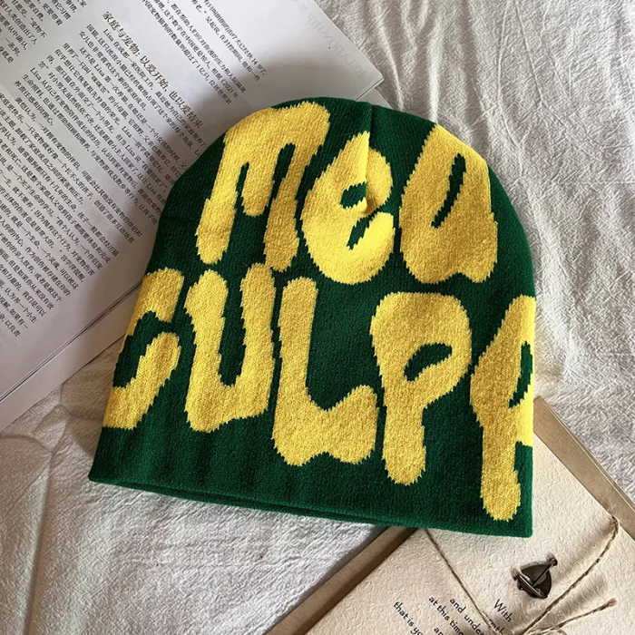 Personality fluid letter knitted hat 15 colors