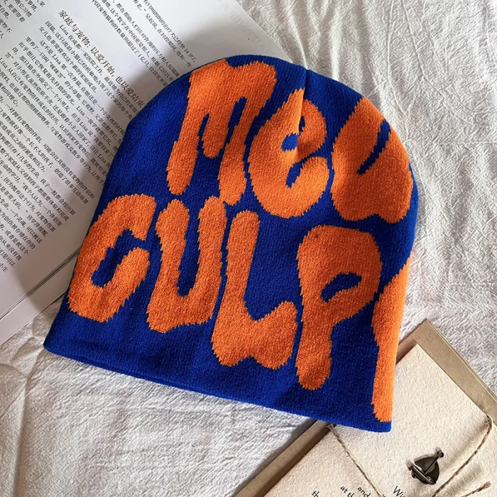 Personality fluid letter knitted hat 15 colors