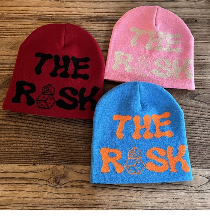 English dice knitted cold cap 8 colors