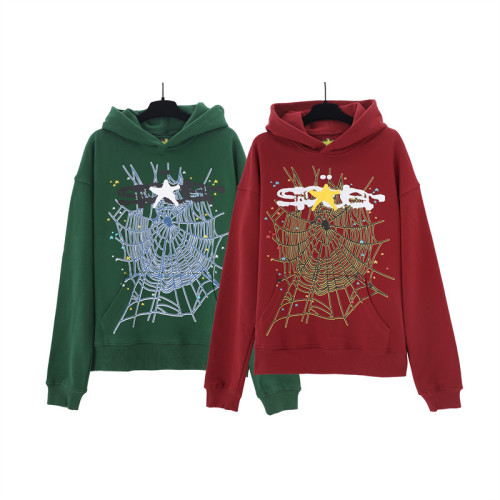 Spider Web Alphabet Print Hoodie 2 Colors