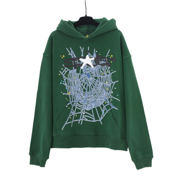 Spider Web Alphabet Print Hoodie 2 Colors