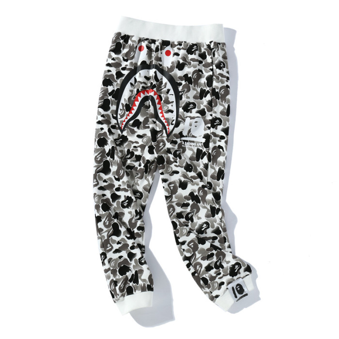 Tide Camouflage Shark Print Sweatpants 2 Colors