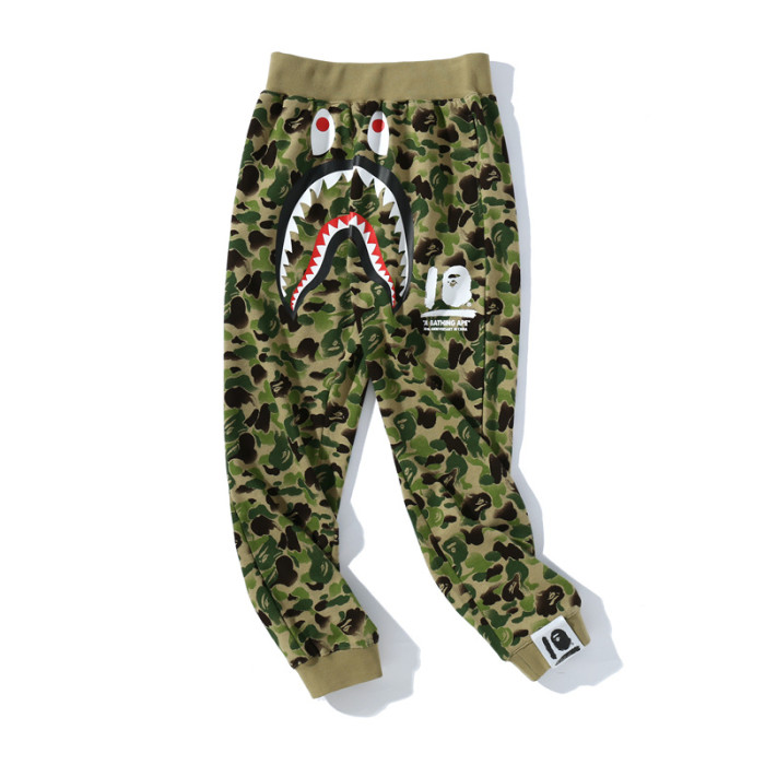 Tide Camouflage Shark Print Sweatpants 2 Colors