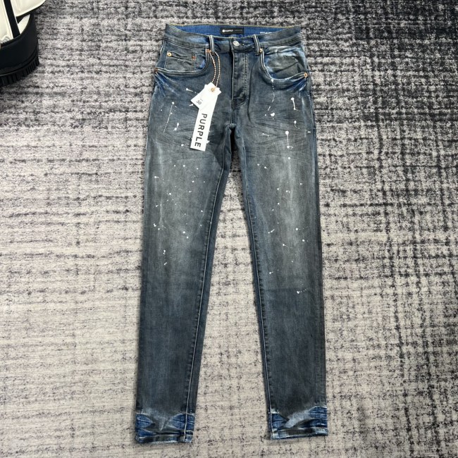 [buy more save more]  1:1 quality version Dark Blue Graffiti Straight Leg Jeans