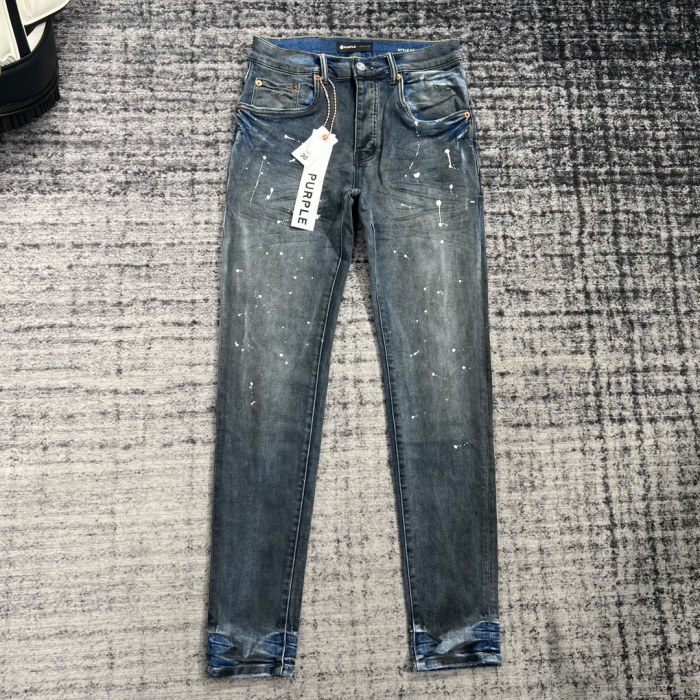 [buy more save more]  1:1 quality version Dark Blue Graffiti Straight Leg Jeans