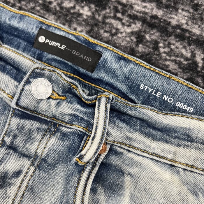1:1 quality version Light Blue Aged Slim Fit Jeans