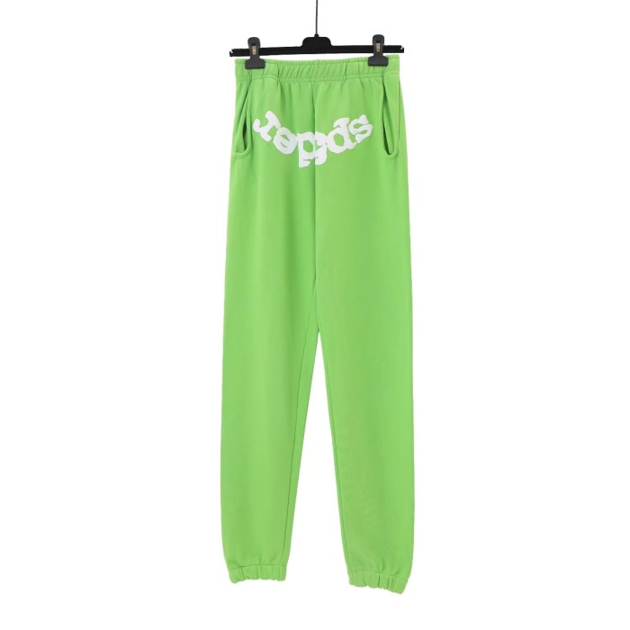 Bold font on front Foam printed pants 3 Colors