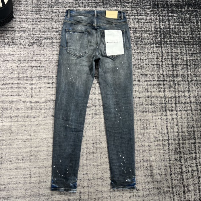 [buy more save more]  1:1 quality version Dark Blue Graffiti Straight Leg Jeans