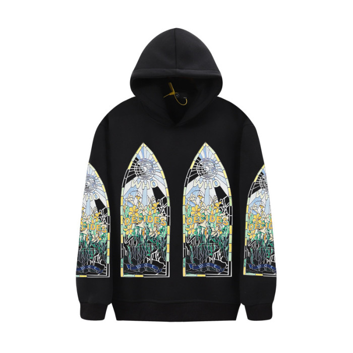 [buy more save more]Glazed Church Print Hoodie 3 Colors