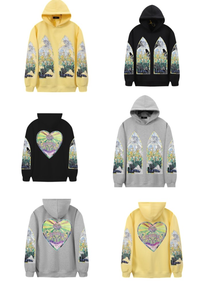 [buy more save more]Glazed Church Print Hoodie 3 Colors