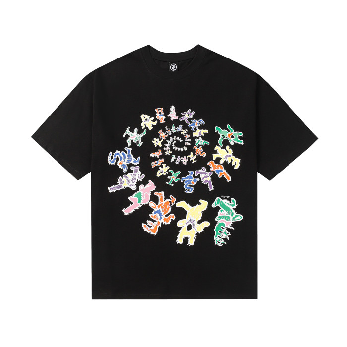 [buy more save more] 1:1 quality version Dynamic fluorescent miniature printed tee 2 colors