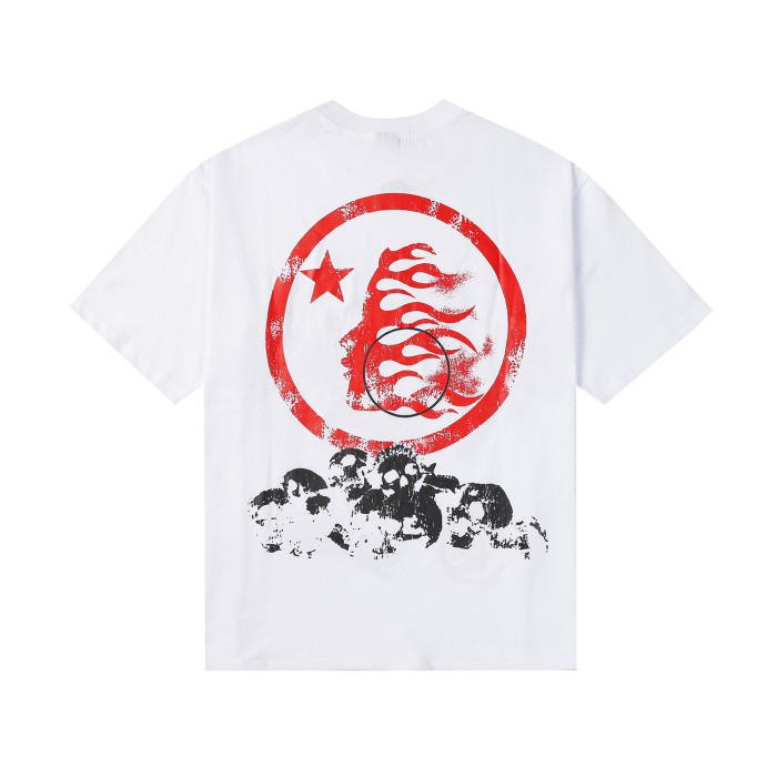 [50% Off]Two-tone skull Emperor half-face printed tee 2 colors 23289154