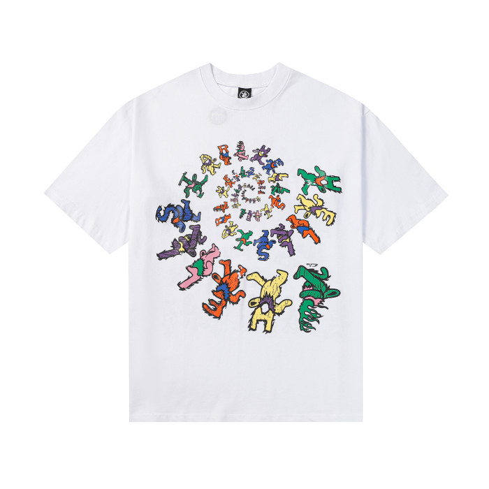 [buy more save more] 1:1 quality version Dynamic fluorescent miniature printed tee 2 colors