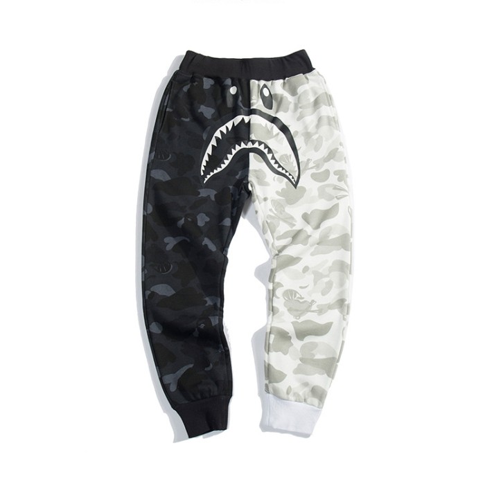 Shark Head Skull Dark Colorblock Pants 2 colors