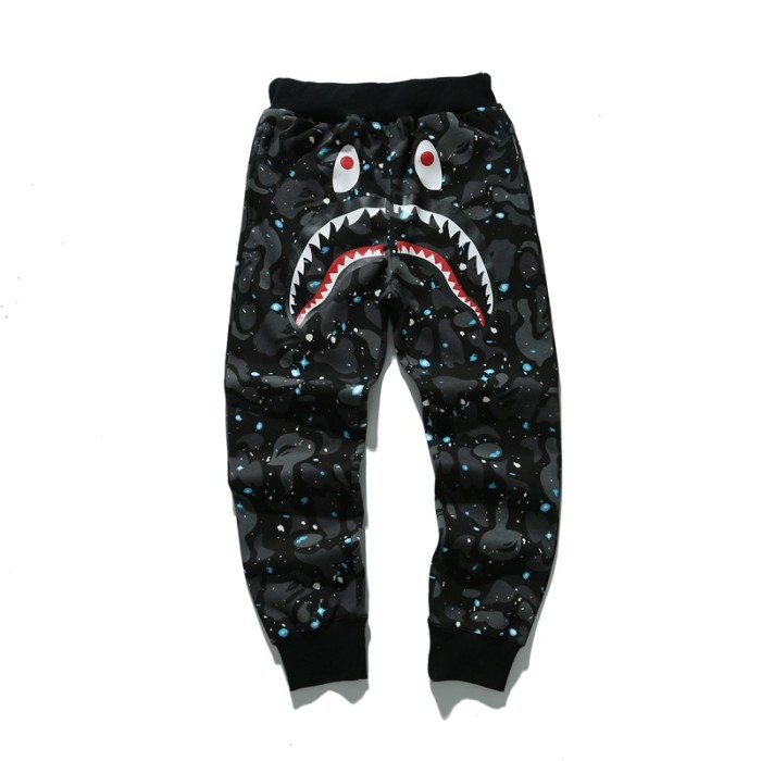 Shark Head Glow-in-the-Dark Printed Terry Sweatpants 2 colors