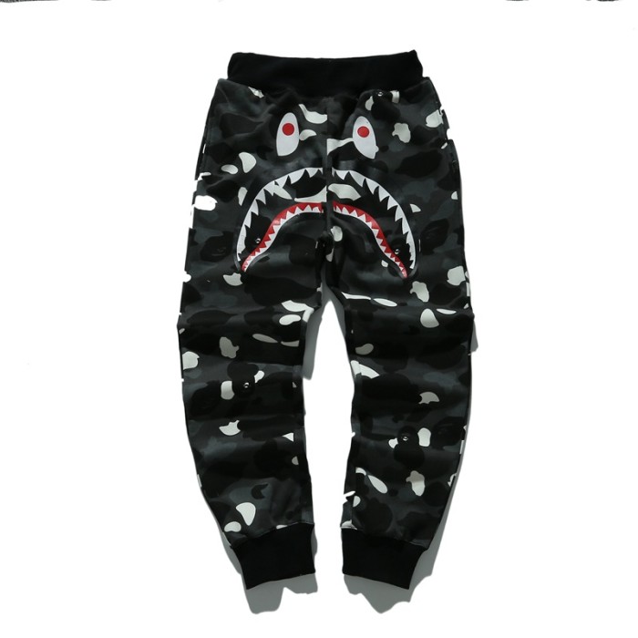 Shark Head Glow-in-the-Dark Printed Terry Sweatpants 2 colors