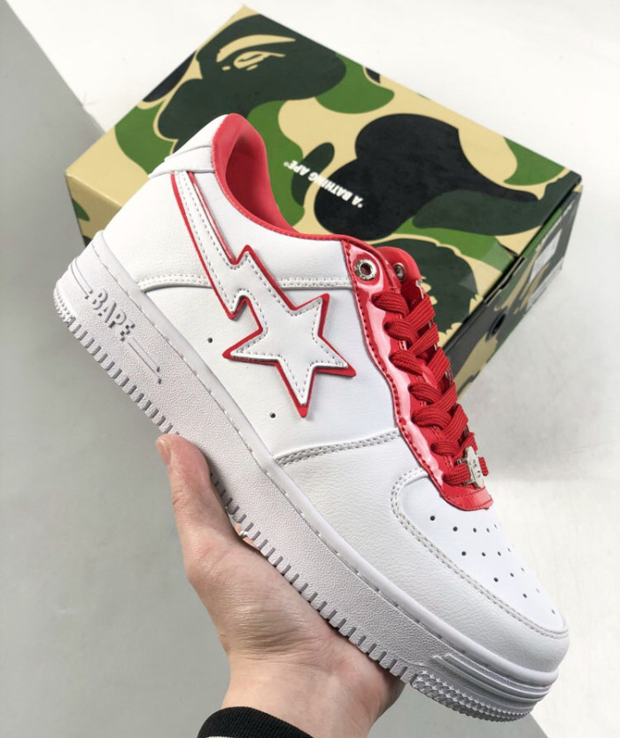 Street Fashion Pure White Patent Leather Board Shoes