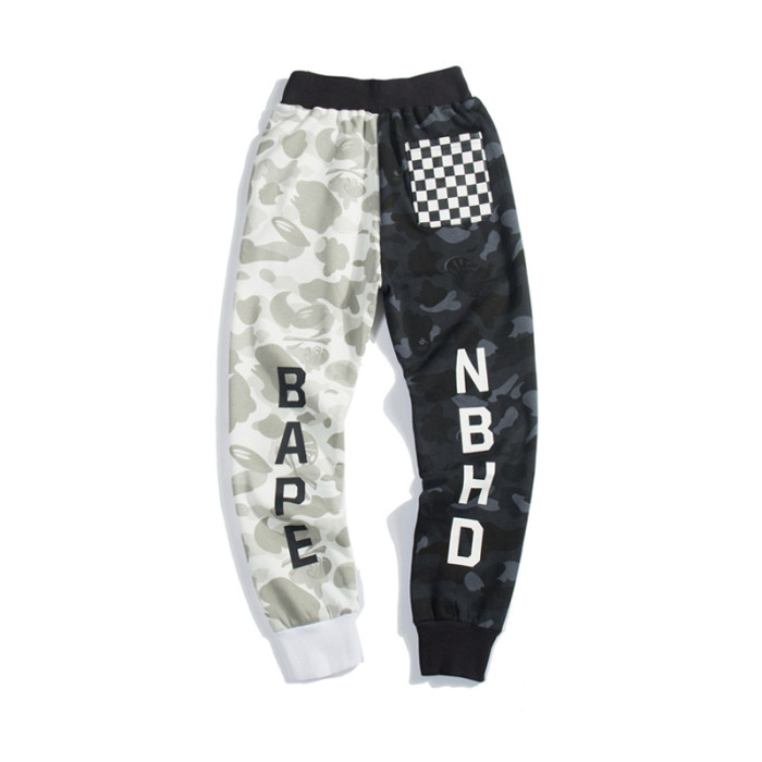 Shark Head Skull Dark Colorblock Pants 2 colors