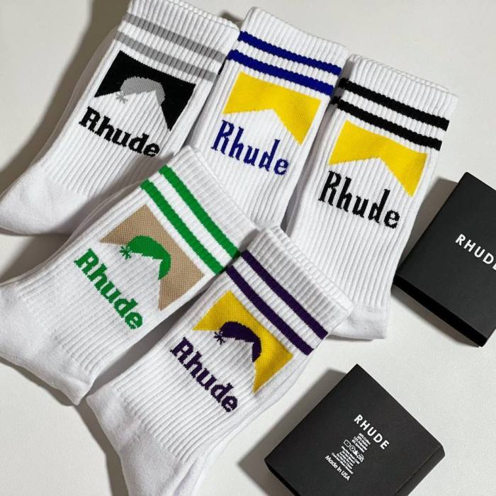 1:1 quality version Marlboro print stockings 5 colors