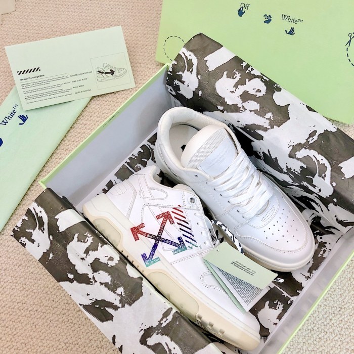 1:1 quality version Gradient Color Double Arrow Low Top Board Shoes