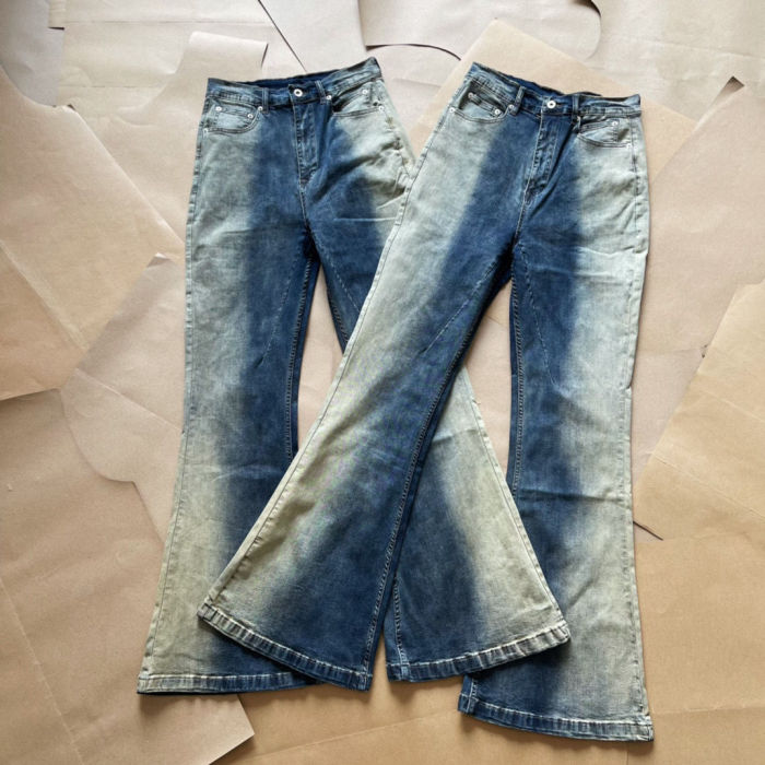[buy more save more]High Street Cool Gradient Flare Pants